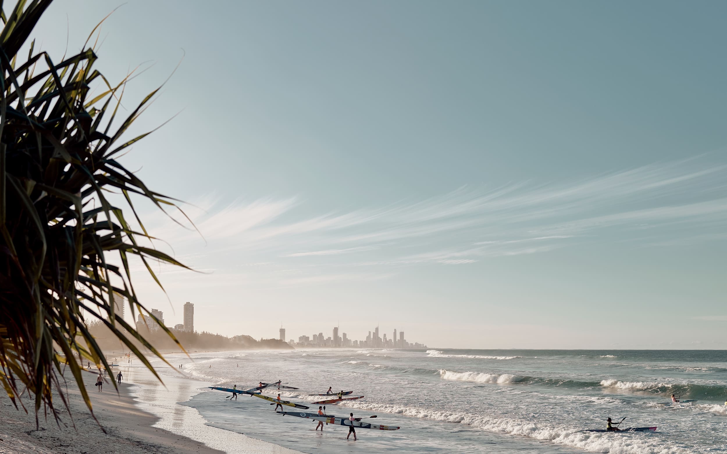 The Gold Coast coastline