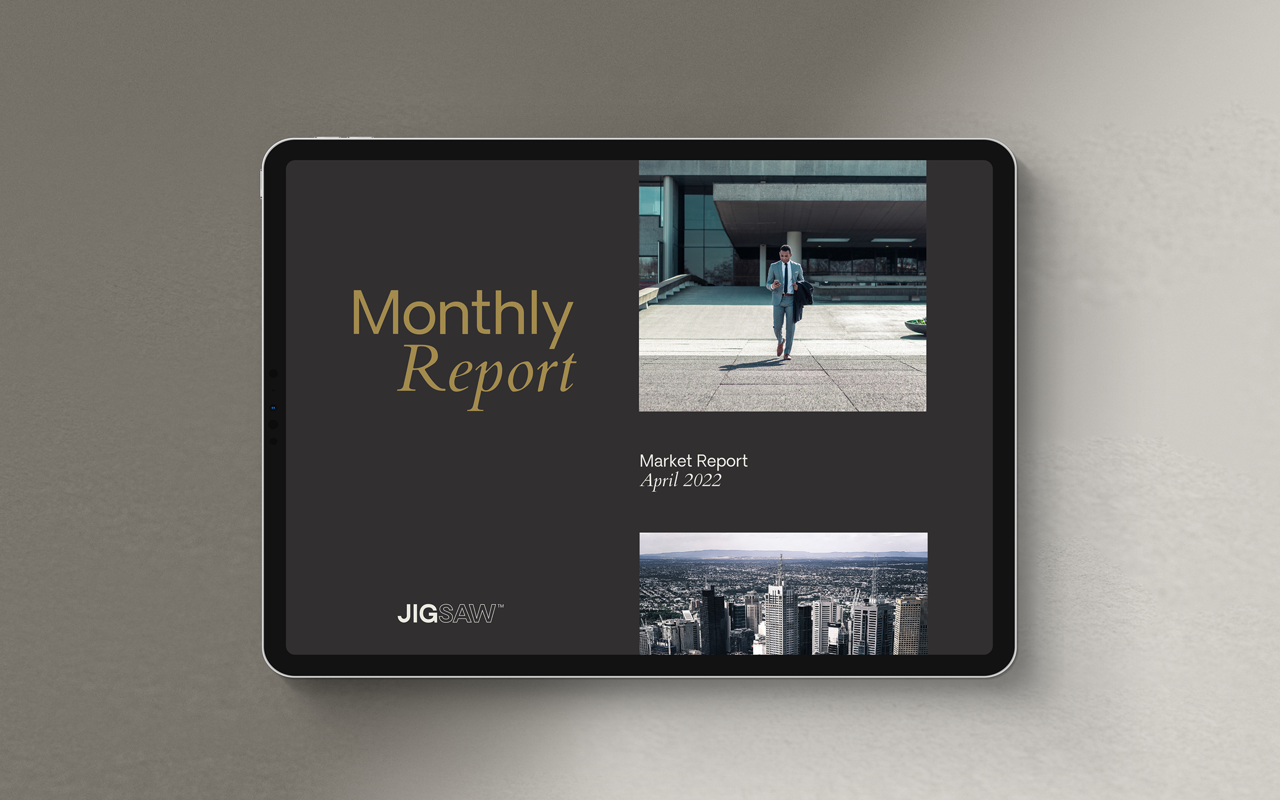 monthly report cover
