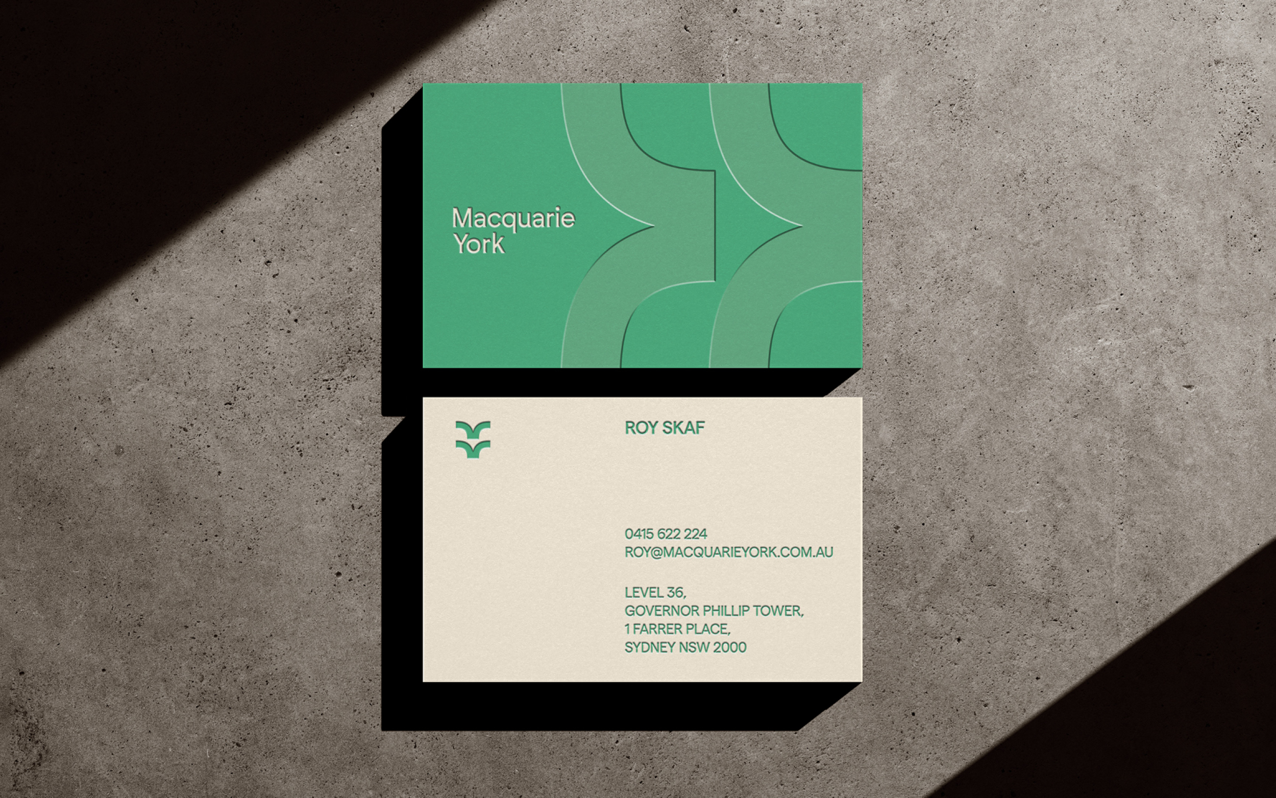 Macquarie York business cards